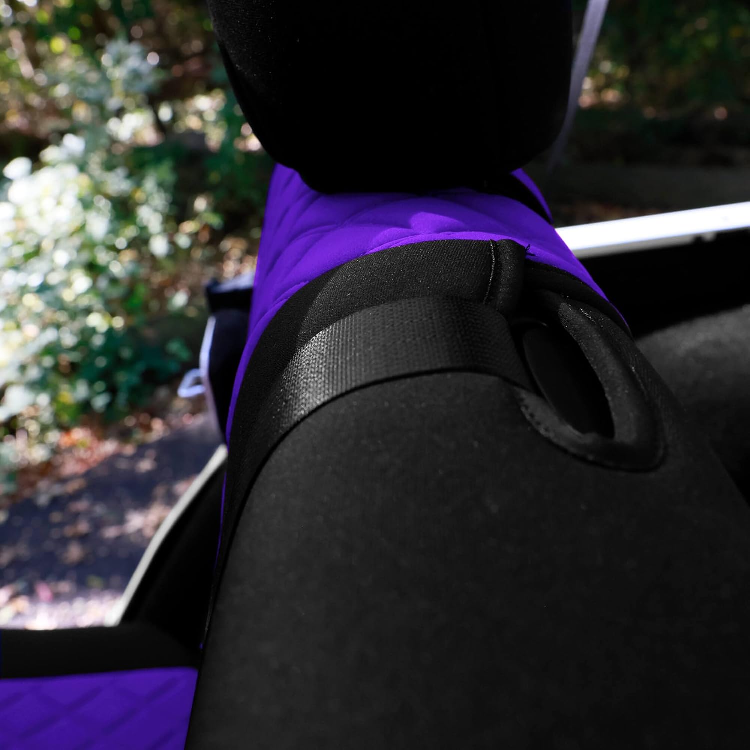 FH Group Custom Fit Car Seat Covers for 2007-2017 Jeep Wrangler JK 4DR | 2nd Row | Ultraflex Neoprene Water Resistant Automotive Seat Covers - Rear Set Purple