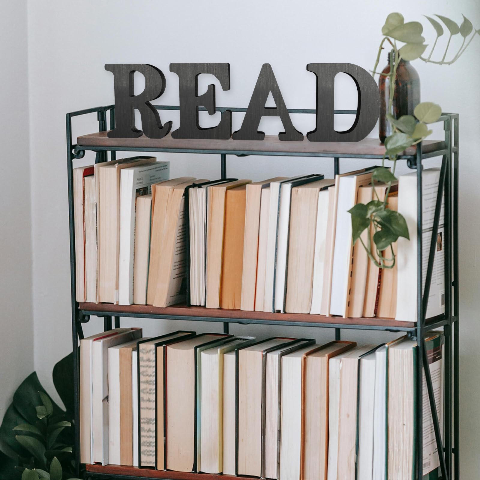 Letras rústicas de madera negra de 6 pulgadas, letras de madera sin terminar para decoración de pared, letras negras retro, decoración de tablero para manualidades, proyectos de fiesta en