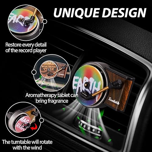 Miniatura 2 de 3 piezas de ambientador de aire, clip de ventilación de automóvil, difusores de fragancia para automóvil, clips en estilo retro, 18 piezas de