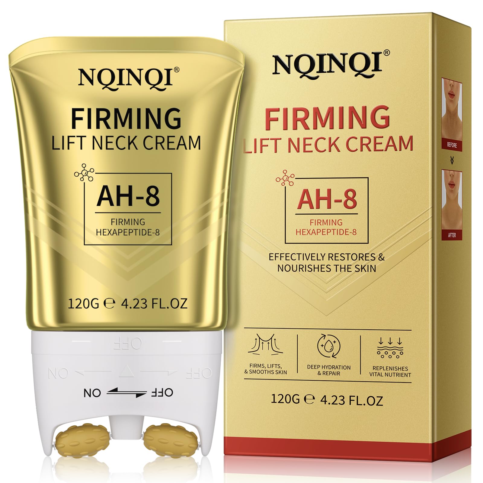 AH-8 Firming Neck Cream with Roller