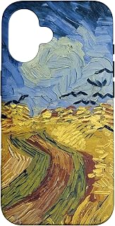 Phone Cover, Van Gogh Wheatfield with Crows, Art Lovers Gift Case for iPhone 16