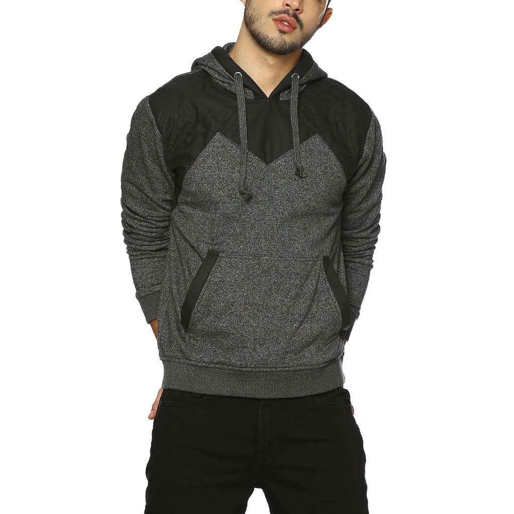 Campus Sutra Men's Solid Sweatshirt