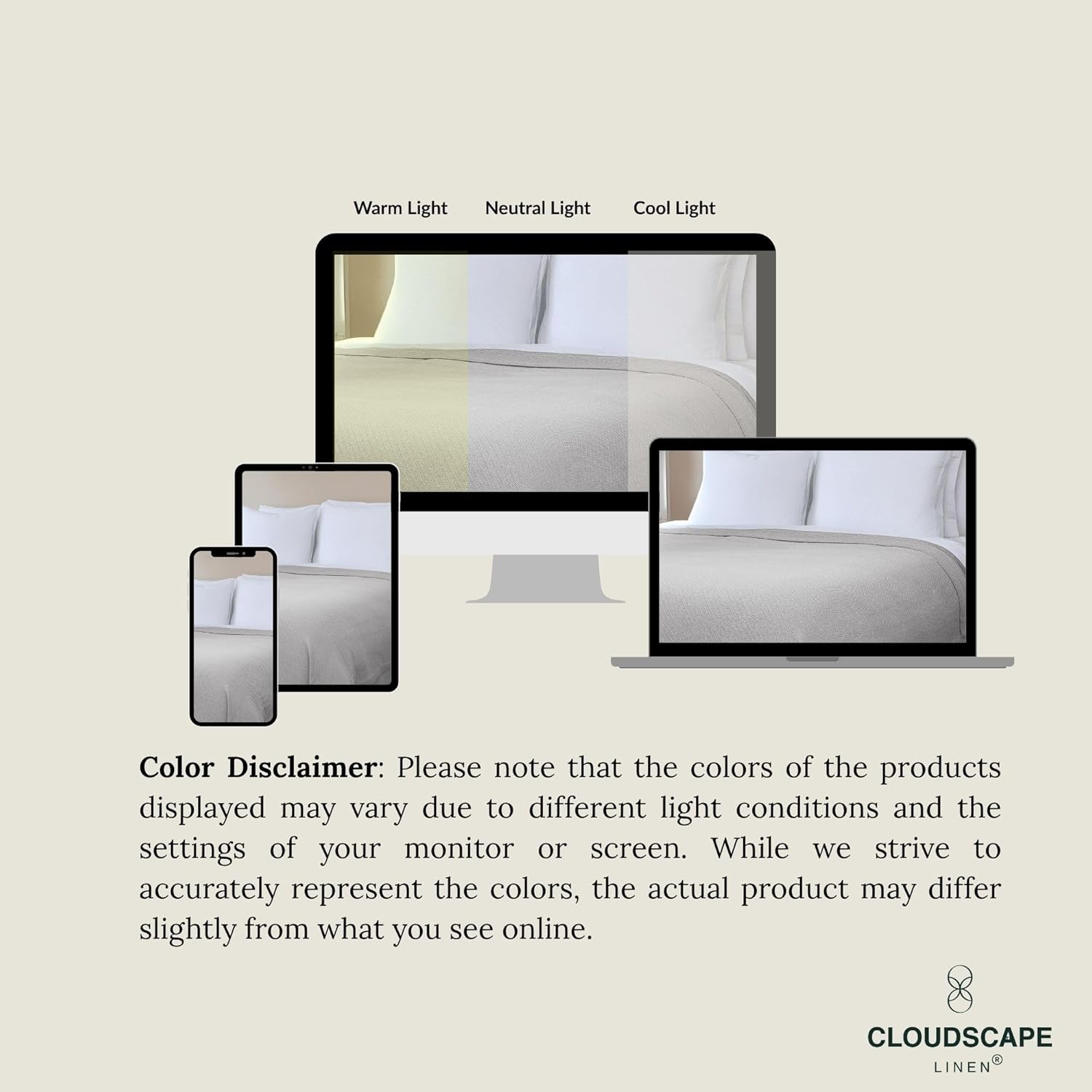 Cloud Scape Linen 100% Cotton Blanket 92x92 Charcoal Grey - Cozy Herringbone Weave, Fits Up to for Full Size Beds, Breathable Softness, All-Season Warmth, Winter Blanket, for Women - Image 8