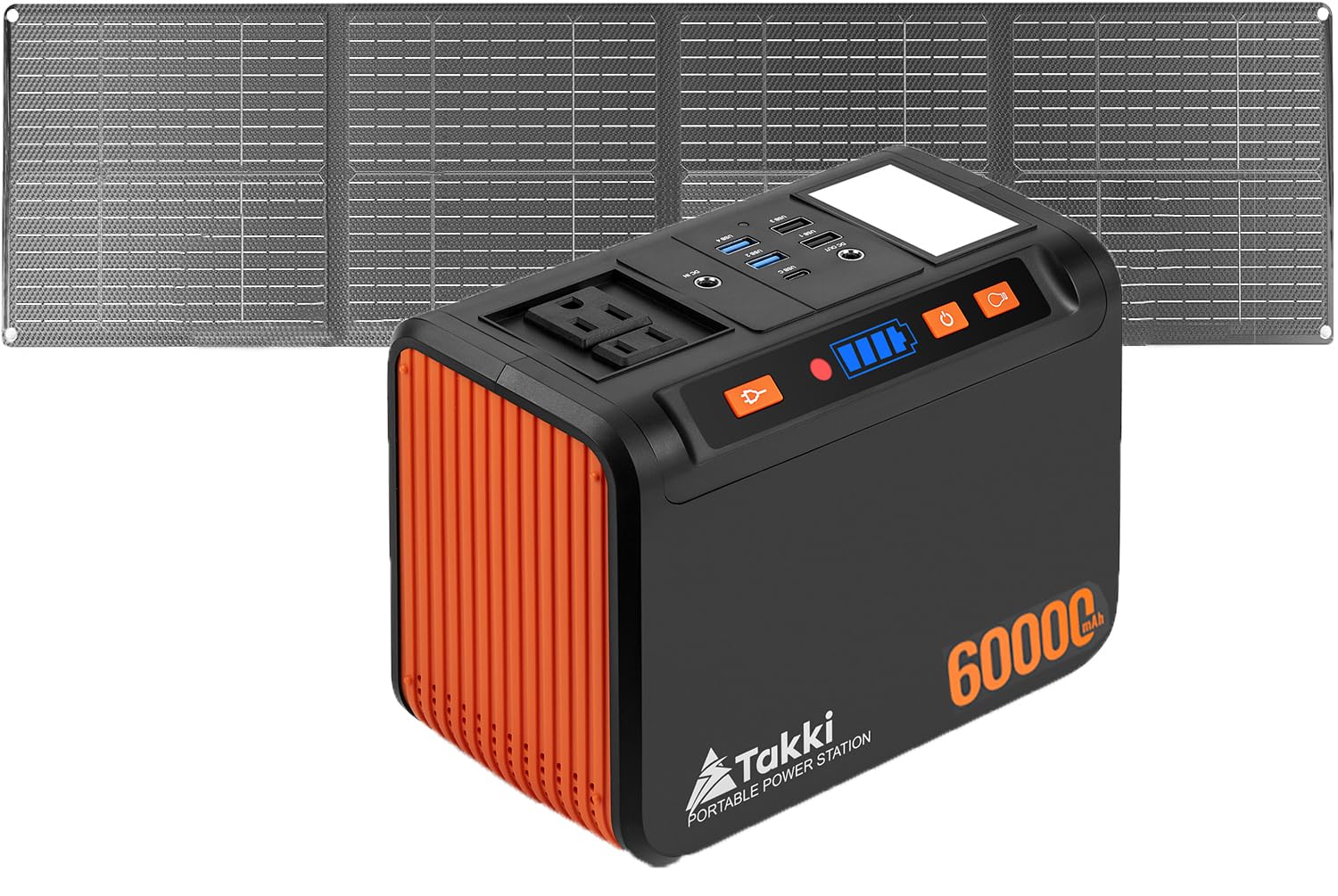 Amazon.com: Takki Solar Generator Peak 450W Portable Power Station