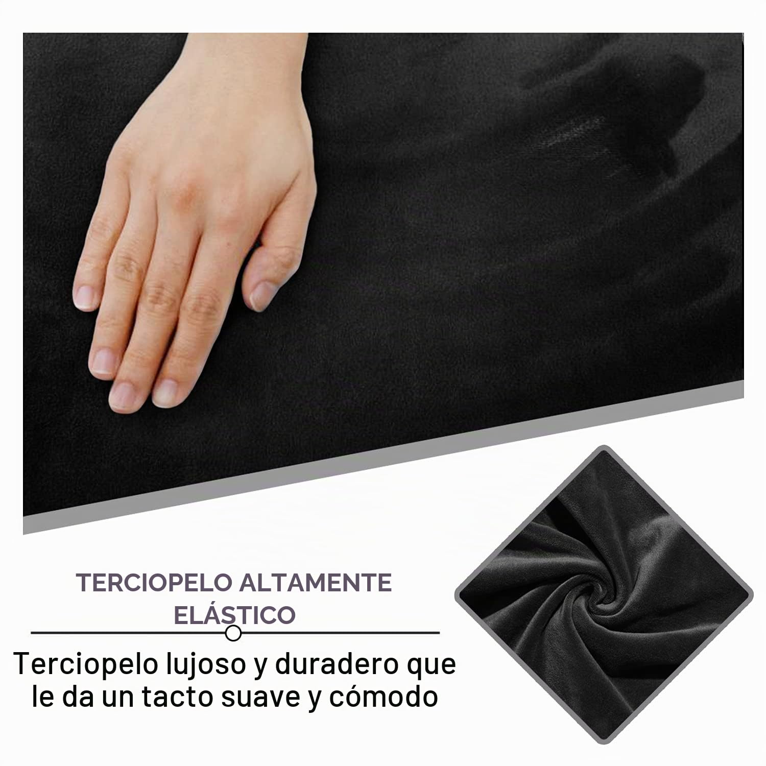ULTICOR Sofá biplaza reclinable con Funda de Consola Central, 8 Piezas de Terciopelo elástico, Fundas de sofá reclinable, Grueso, Suave, Lavable (Negro)