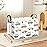 LANGYASHAN Rectangular Storage Bin Collapse Canvas Fabric Cartoon Storage Basket with Handles for Organizing Home Kitchen Boys and Girls Toys Office Closet Shelf Baskets(Rec Color Cars)