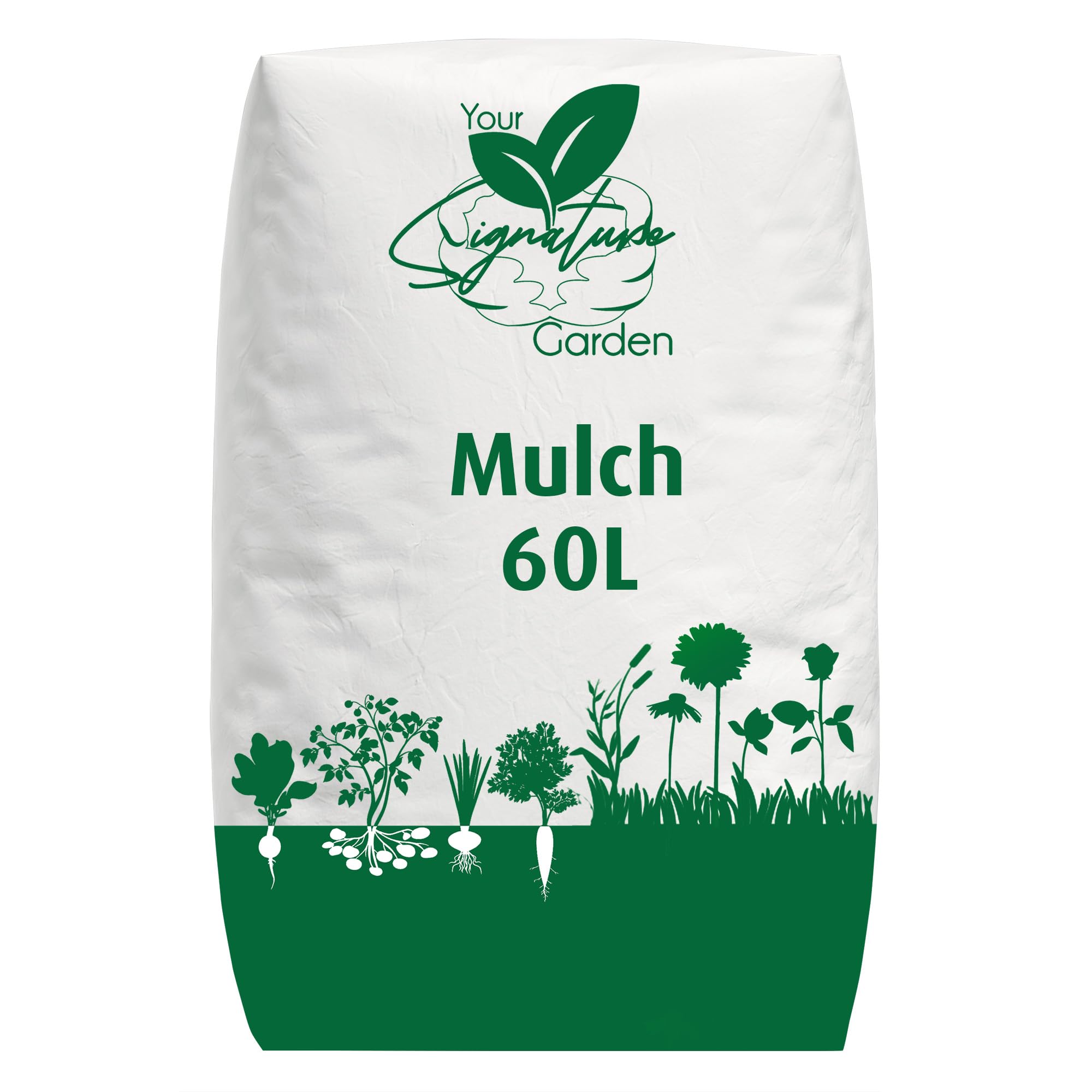 Laeto Organic Compost Mulch 60 Litre Soil Improver for Garden with Composted Bark; Natural Nutrient-Rich Garden Mulch Addition for Vegetables Growing, Trees, Flowers and Shrubs