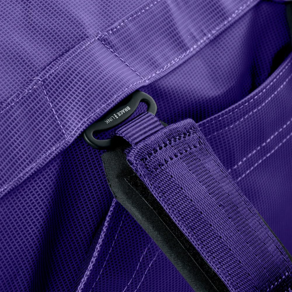 EVOC DUFFLE BAG 60 Wodoodporna torba podróżna i na sprzęt (torba podróżna z odpinanym paskiem do noszenia, uniwersalnym zastosowaniem i zamkiem, bez PVC, rozmiar M), fioletowo-czarna