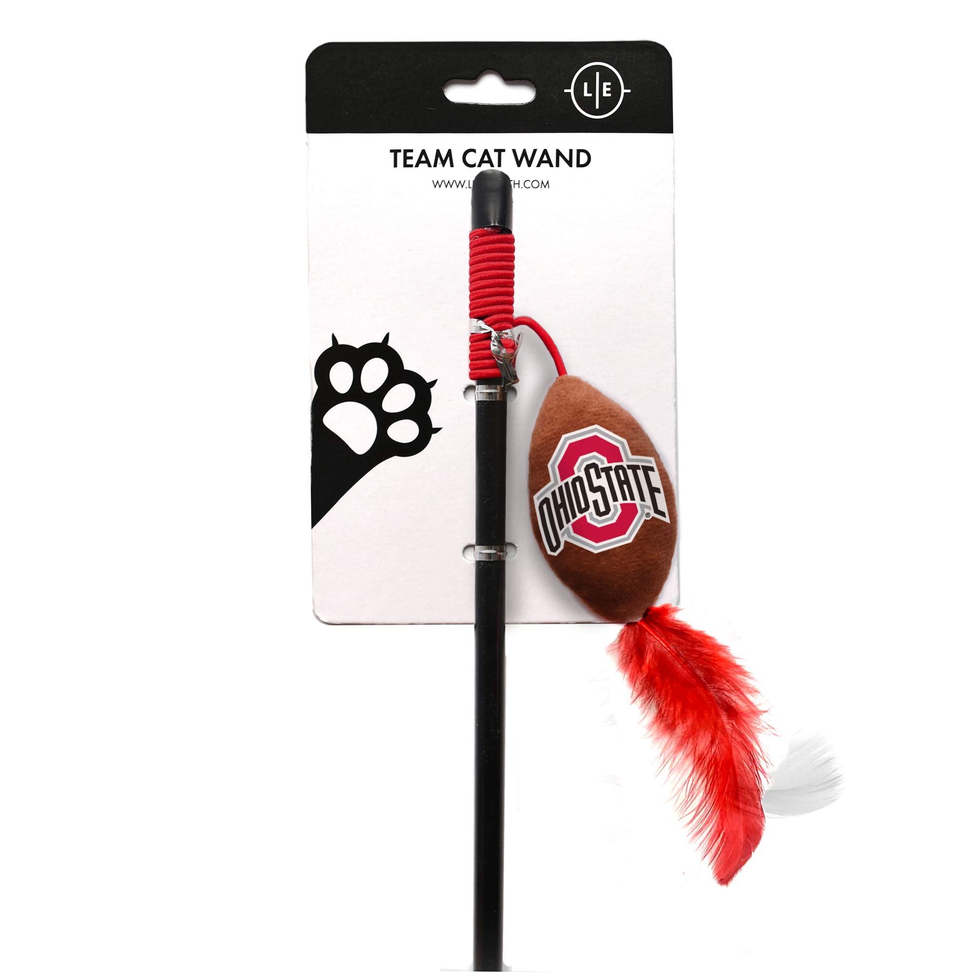 Littlearth NCAA Unisex-Adult Cat Wand Pet Toy
