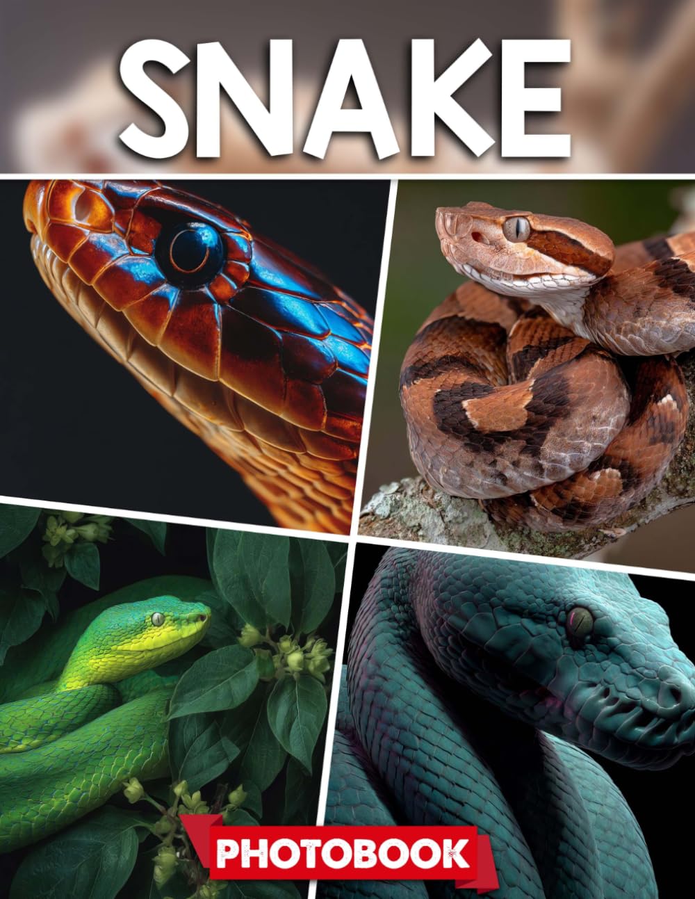 Snake Photo Book: Picture Collection For Adults With Dementia And Alzheimer’s Patients – Striking Snake Images In Their Natural Environments And Habitats