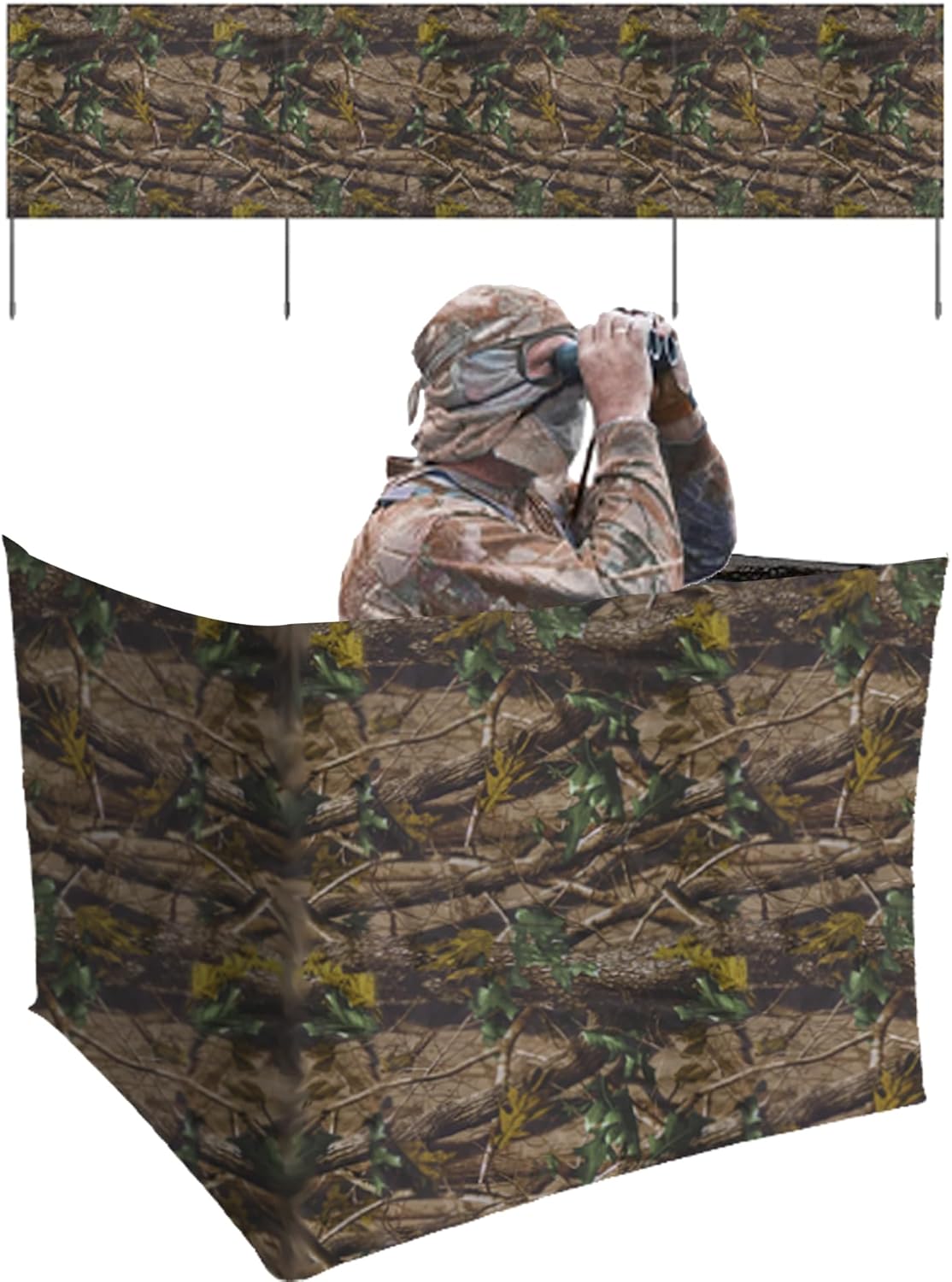 RunNico See Through Hunting Ground Blinds, 120''x30