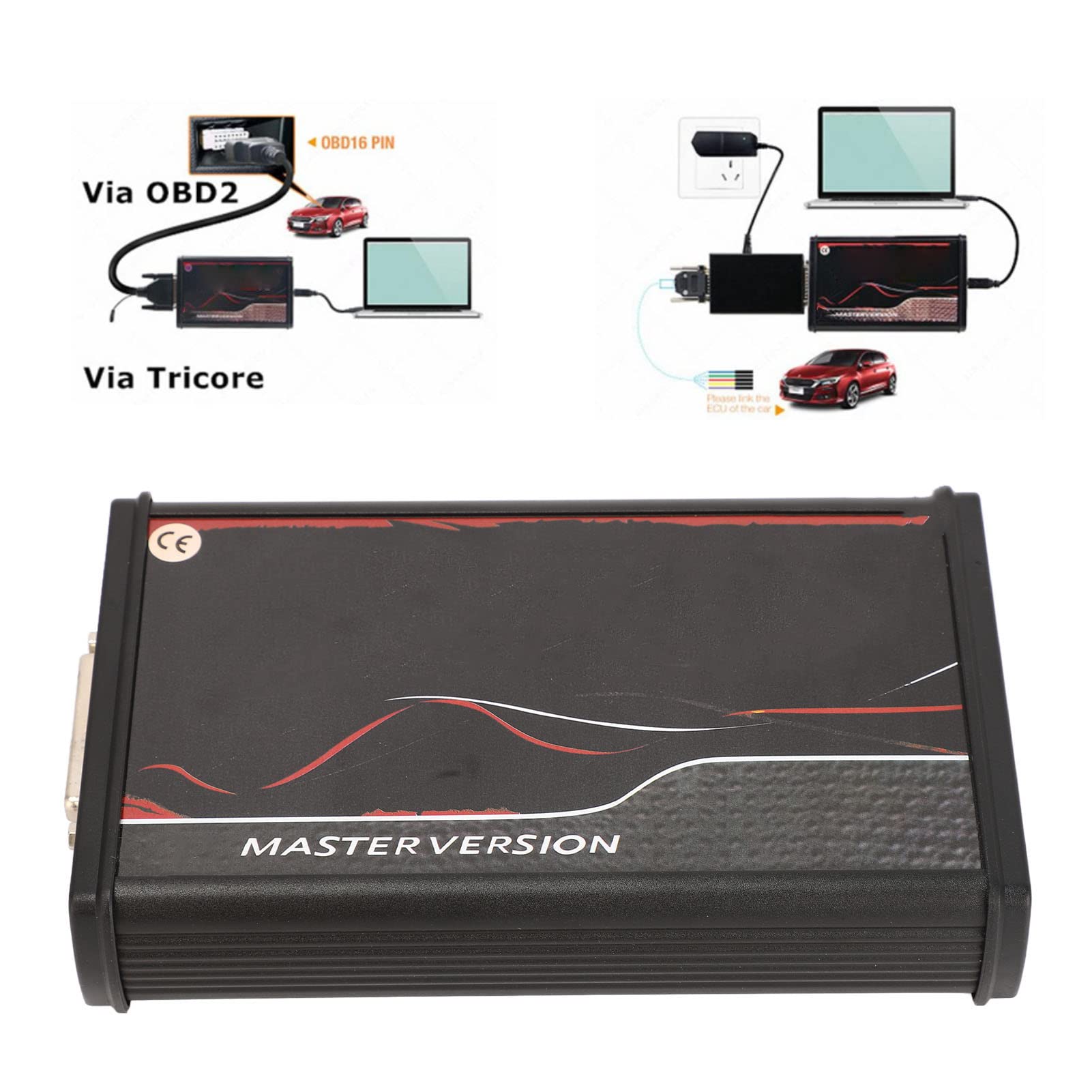 EBTOOLS Auto per Kess V2 5.017 Strumento Diagnostico 12V OBD2 ECU Lettura Versione Europea per Auto Camion Trattore V2 5.017 ECU Programmatore