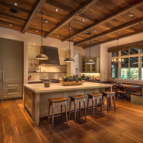 Miniatura 5 de TORCHSTAR Moldura de luz empotrable de 6 pulgadas, borde deflector hermético, antirreflejos con clasificación IC, borde de luz de lata de 6