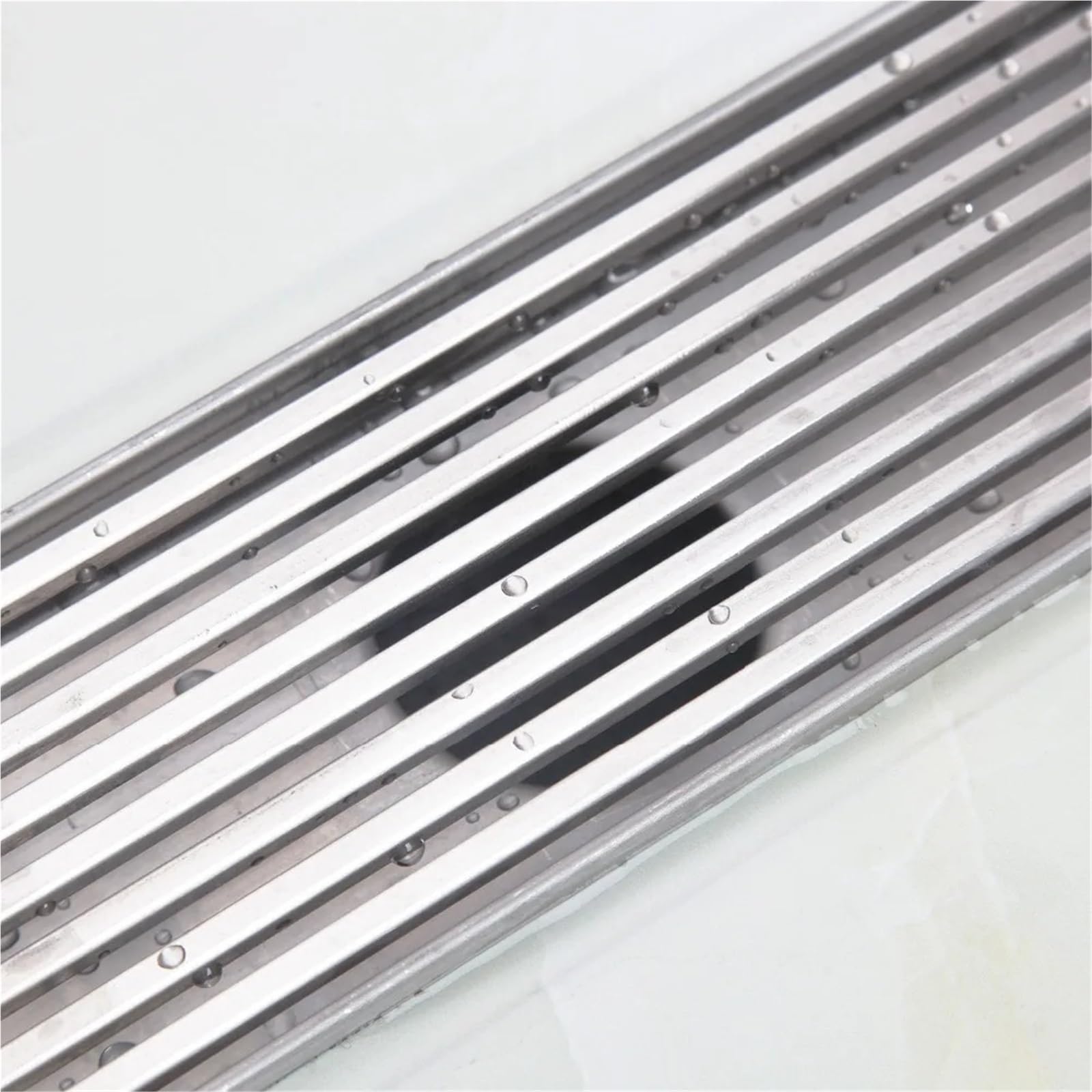 Rejilla Desague Ducha Desagüe de ducha lineal acero inoxidable 304, desagüe horizontal, suelo, canal con inserción azulejos cromado para Exteriores