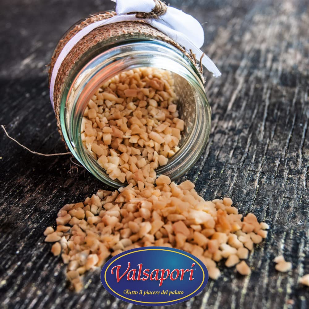 Valsapori - GRANELLA DI NOCCIOLE TOSTATE (500 gr) - Nocciole Turche Tritate e Tostate - Croccanti per Decorazioni e Dolci
