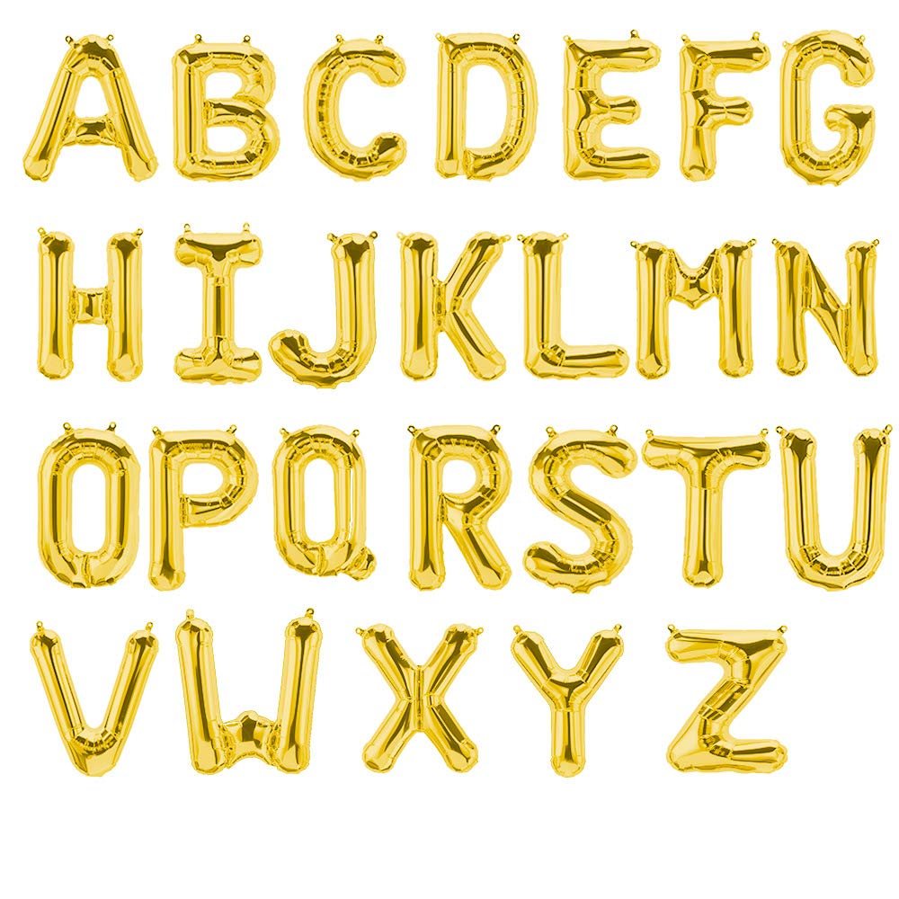 Foil Balloons Letters Gold - 40/80/100 cm - for Birthday Wedding Party Decoration Happy Birthday JGA Gift Balloon Graduation Giant Balloon ABI Large XXL Small Mini (Letter V 80 cm) — image 1
