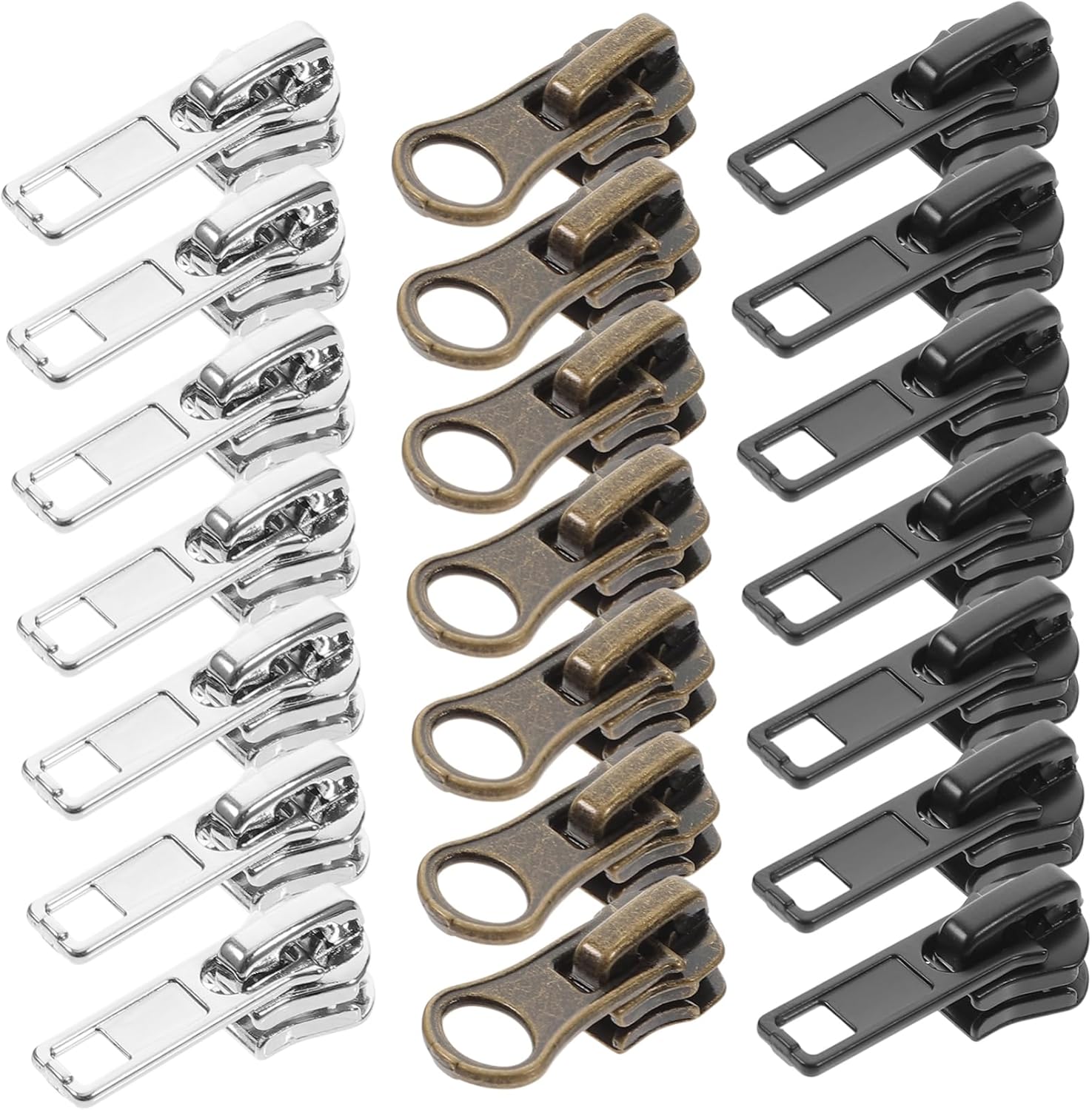 Amazon.co.jp TOPPERFUN 57pcs Zipper Replacement Sliders Backpack Tags