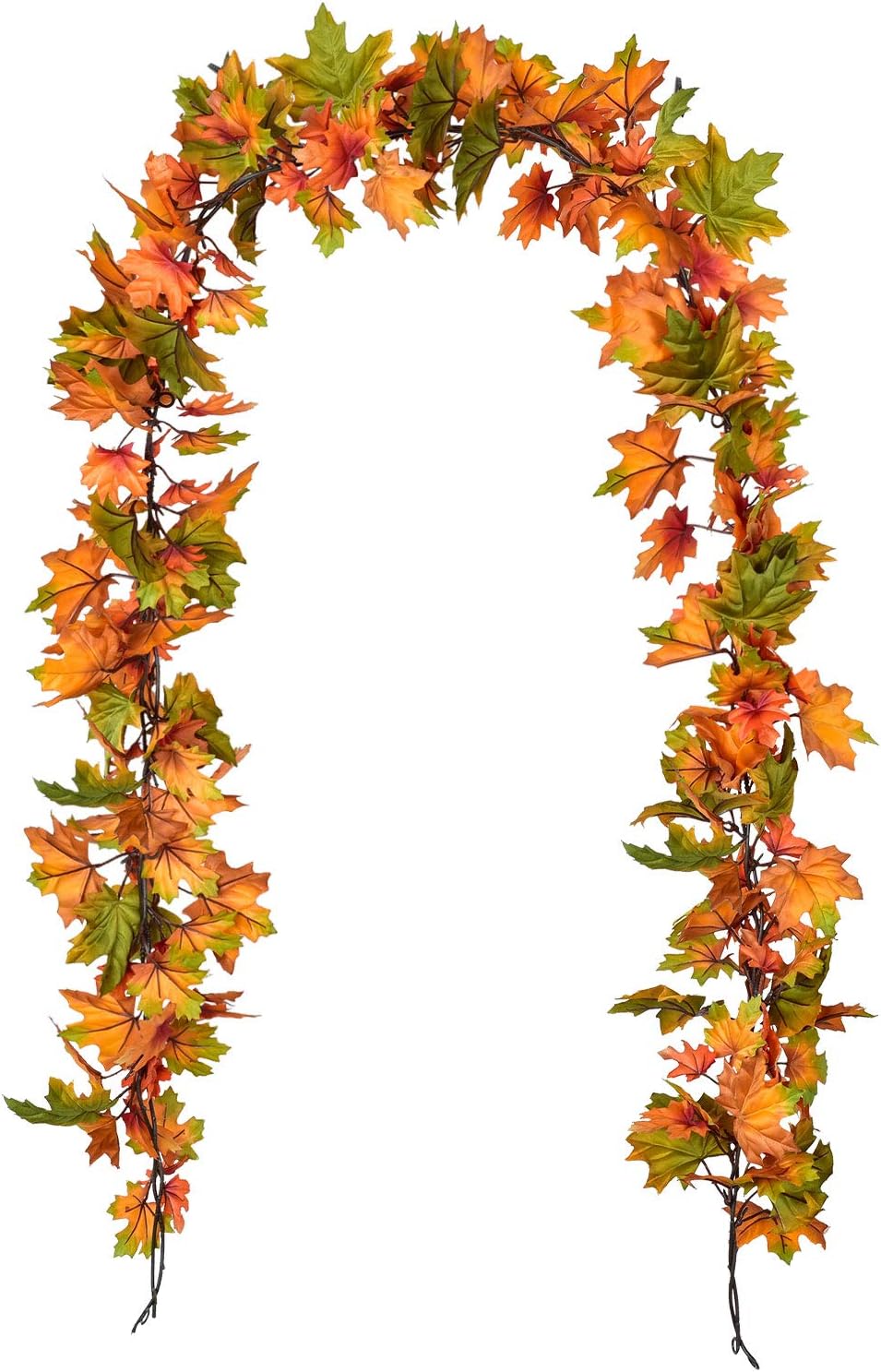Fovths 4-Pack Fall Maple Leaf Garland - 5.8ft Artificial Autumn Foliage Hanging Vine For Thanksgiving & Party Decor 2 thumbnail image