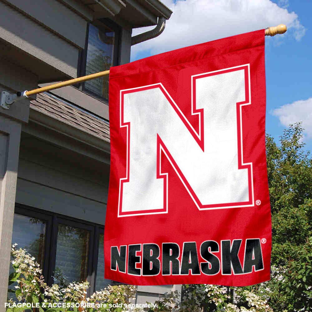 Nebraska Cornhuskers House Flag Banner