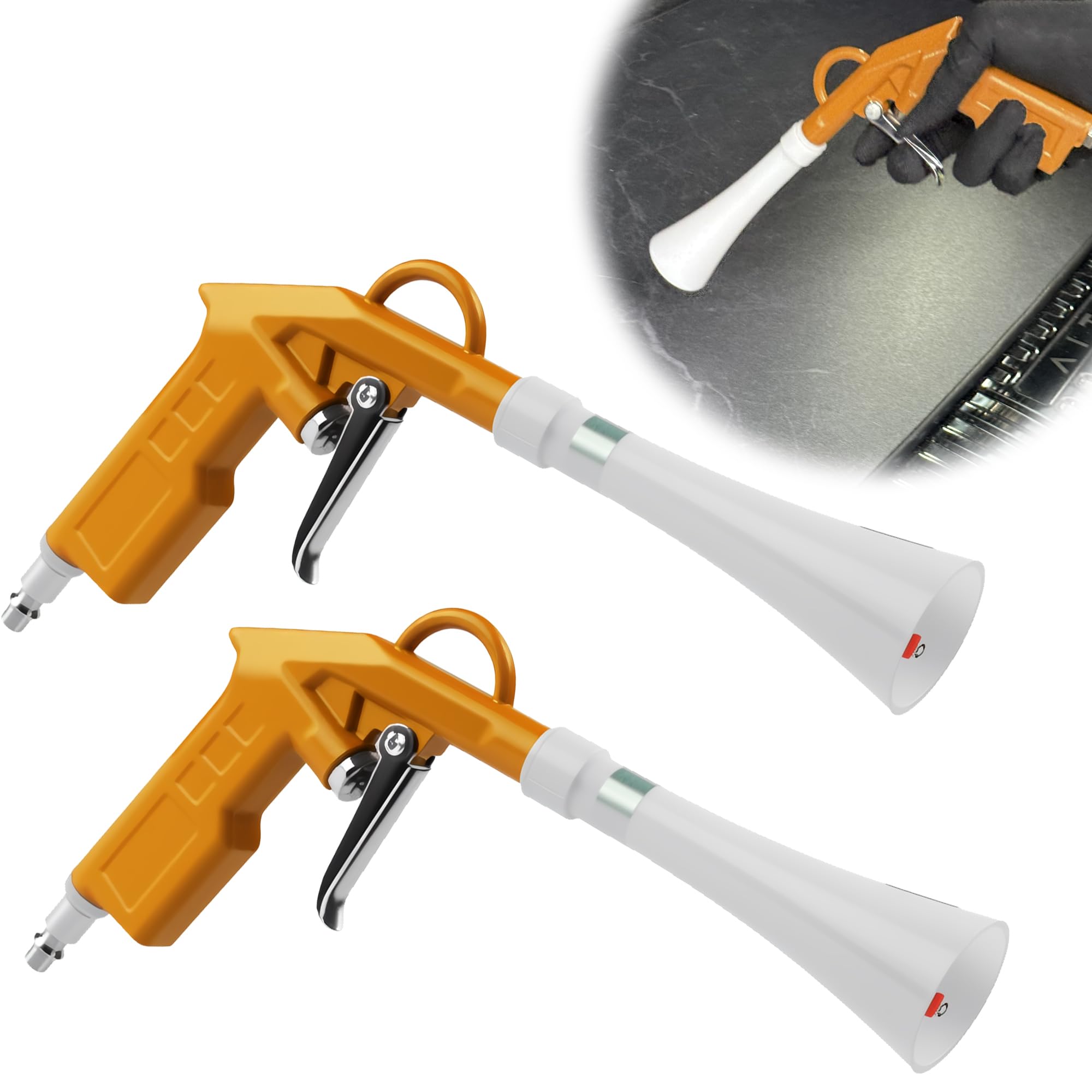 GOCCIDA Air Blow Gun Car Detailing Cleaning Gun Quickly Blasts Dirt and Dust from Surface Combine The air Blowing Gun and dust Blowing Gun into one