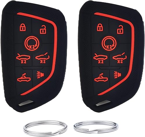 Funda de silicona para llavero remoto inteligente compatible con Chevrolet Chevy Corvette C8 2020 2021 2022 2022 2023 2024. Número de pieza