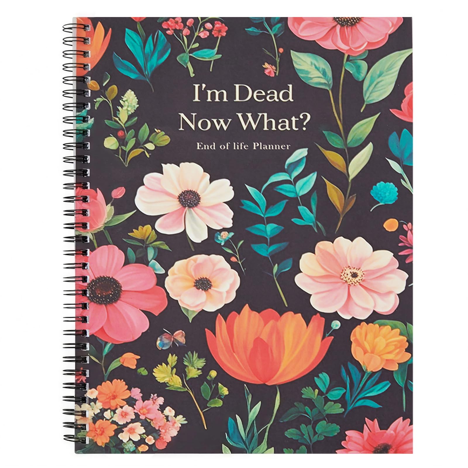 Bafeil End of Life Planner UK - I'm Dead Now What Book UK - Humorous Guided Organiser Notebook for My Account Final Wishes, Possessions & Business Affairs — image 1