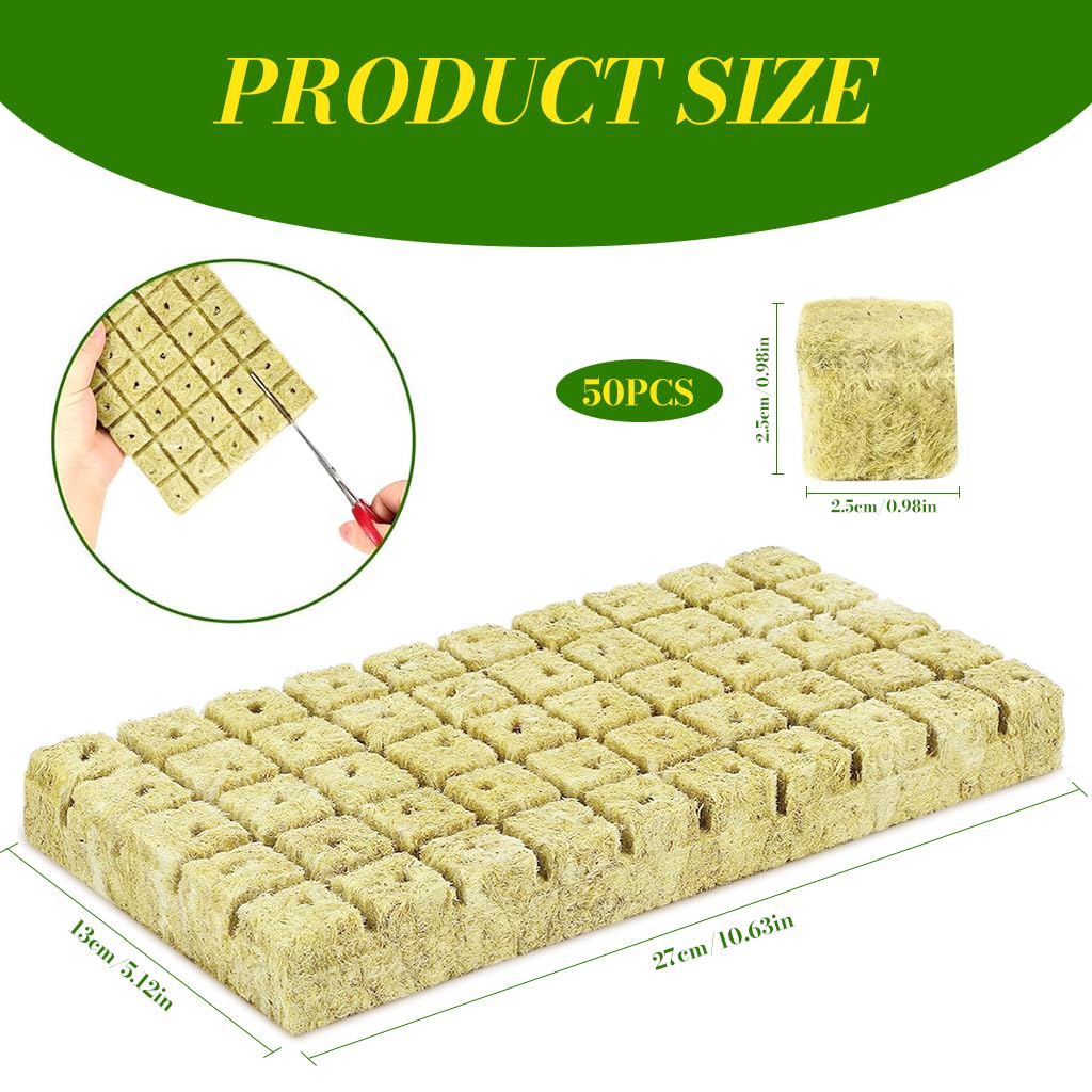 Seed Starter Rockwool Cubes - Grow Healthy Plants -2