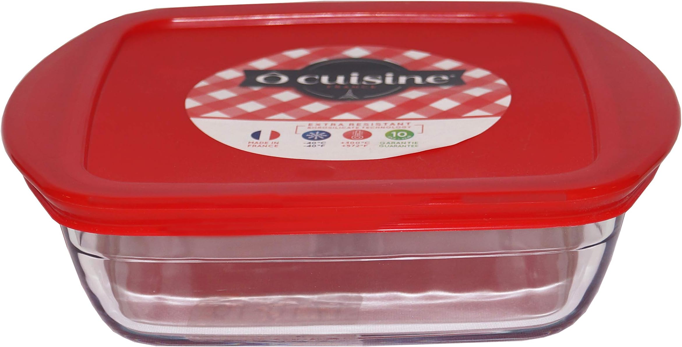 OCUISINE Cook & Store Container Square 1,0 litro red