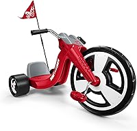 Radio Flyer Big Flyer Sport Chopper Tricycle for Kids 3-7: 16" Wheel, Adjustable Seat, Chrome Handlebars