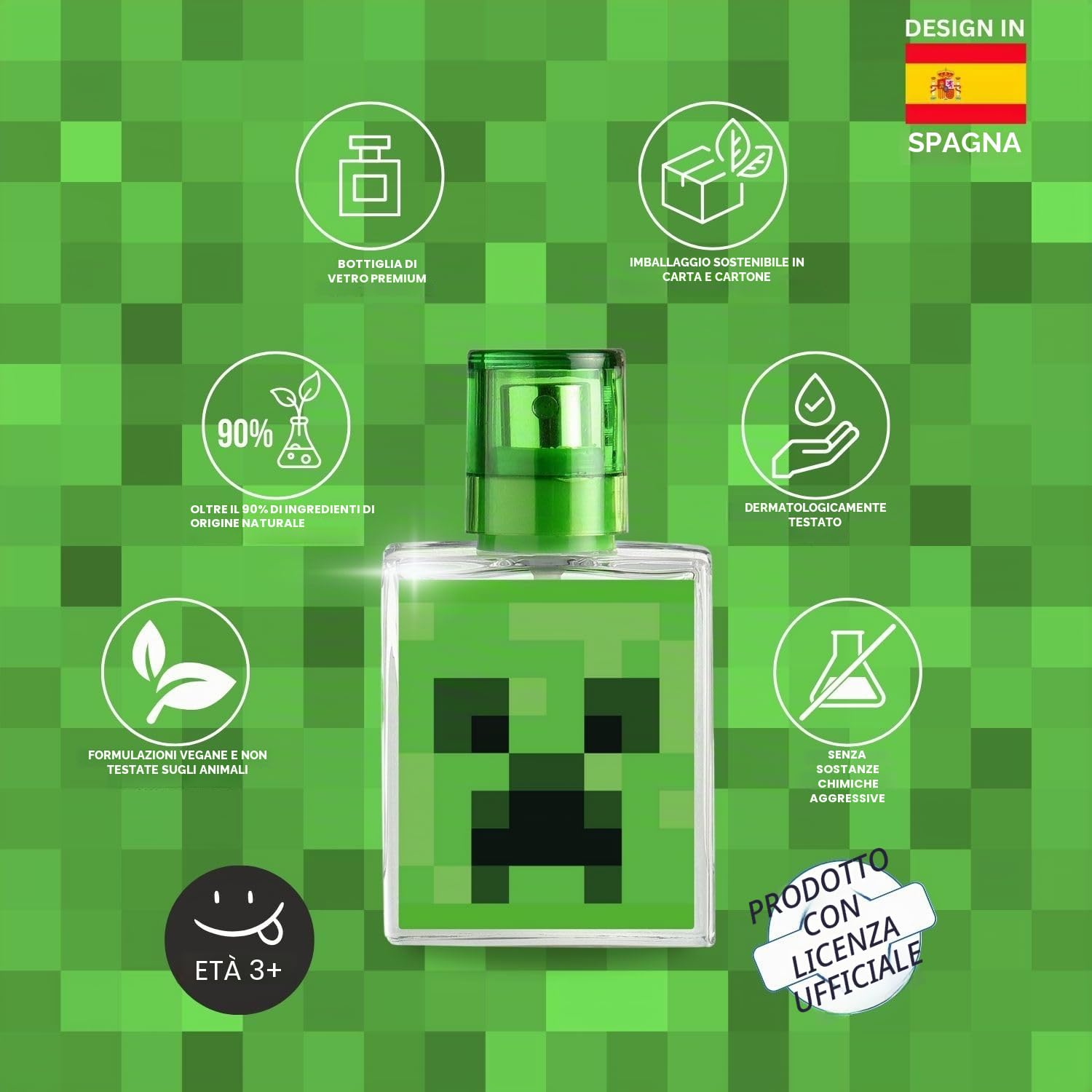 Air Val Minecraft - Eau de Toilette per bambini, 30 ml