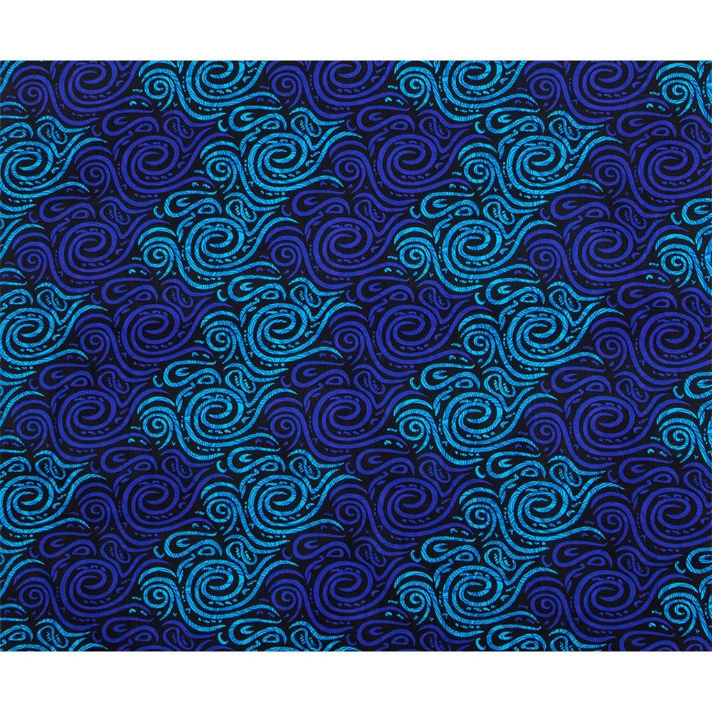 Tessuto con stampa batik in stile nazionale africano Tessuto in cera africana con stampa geometrica su entrambi i lati