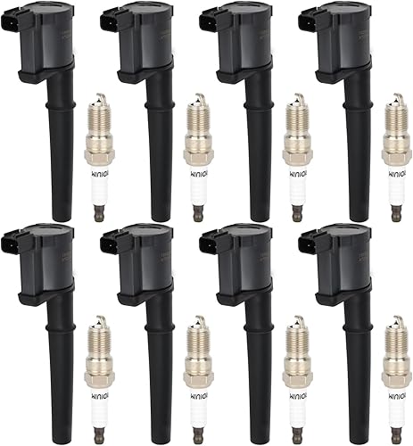 ECCPP UF191 8 bobinas de encendido con 8 bujías de iridio para ford para Lincoln para Mustang para Continental Aviator Navigator 4.6L V8 DG512