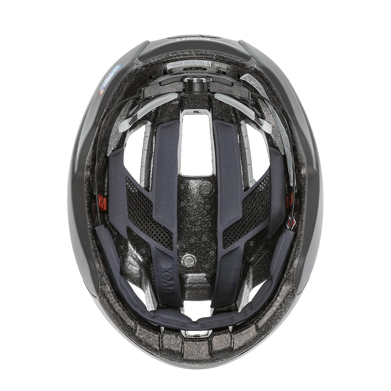 uvex rise cc Women's Edition, casco sicuro ad alte prestazioni da donna, regolazione individuale delle dimensioni, aerazione ottimizzata, black, goldflakes matt, 56-59 cm