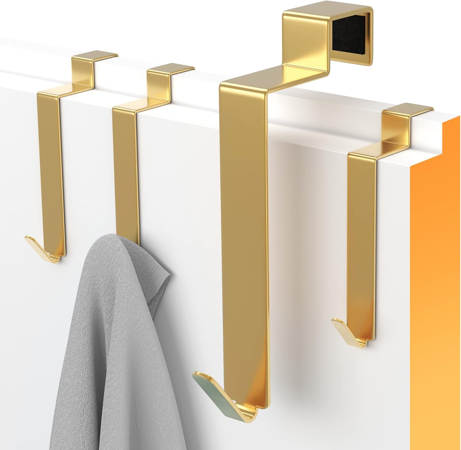 MDCASA Türhaken Set 4-tlg - Edelstahl Haken Zum Einhängen Ohne Bohren