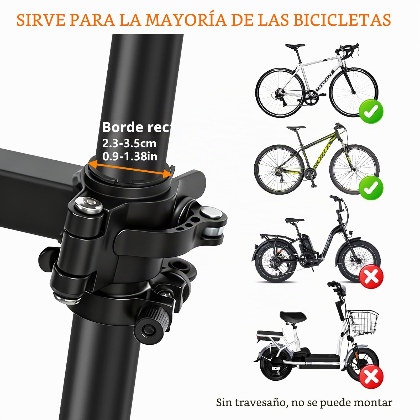 auvstar Asientos de Bicicleta Montados Delanteros para niños,Asiento Infantil para Bicicleta de Montaña,Liberación Rápida Infantil Delantero Plegable,Apto para niños de 1 a 6 años