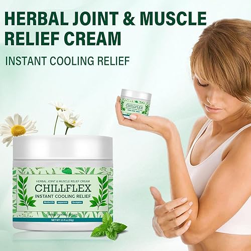 Miniatura 4 de CHILLFLEX - Crema calmante de mentol, actividades articulares en todo el cuerpo, crema de alivio instantáneo para músculos, espalda, cuello, lumbares