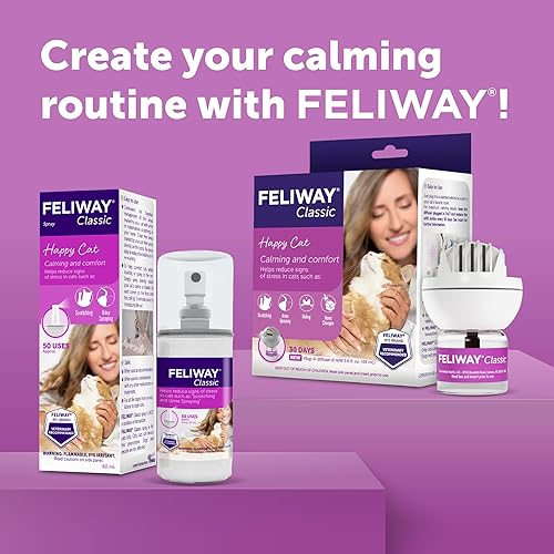 Miniatura 8 de FELIWAY® Classic Spray Calmante para Gatos, 60ml - Conforta a los Gatos en Casa y en Movimiento y Ayuda a Tranquilizar Durante los Viajes
