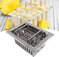 Vista 8 de 30PCS moldes caseros, helado de plata de acero inoxidable DIY helado con cubierta para el comercio