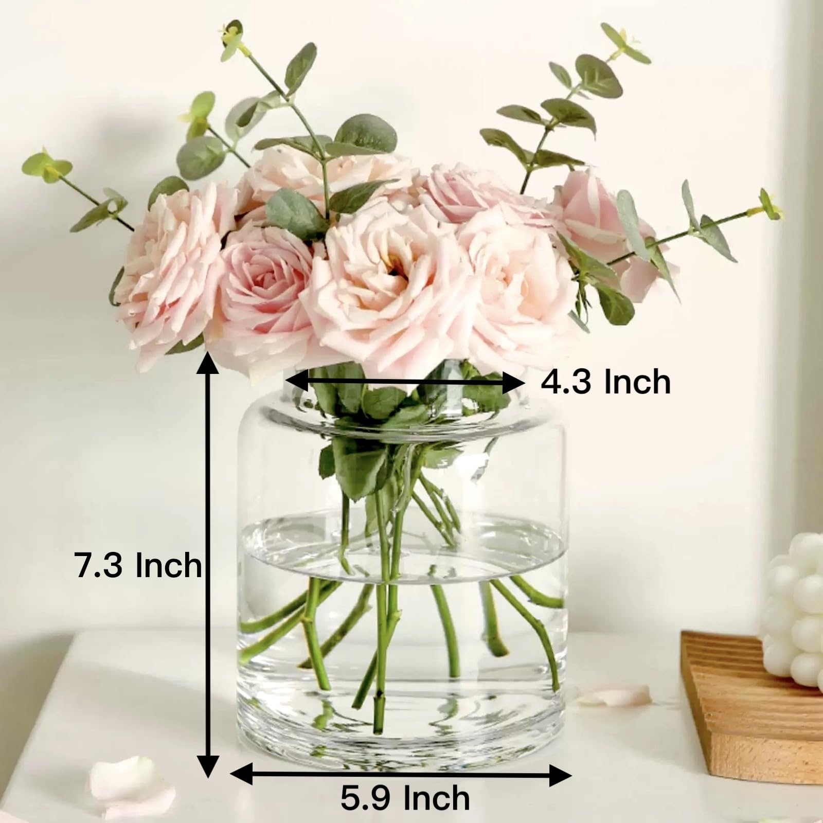 【GRANCY】Volume LayeredDesign MA-1 Amazon.com: BLOFLO Clear Glass Vase, 7 Inch Large Glass Vase for