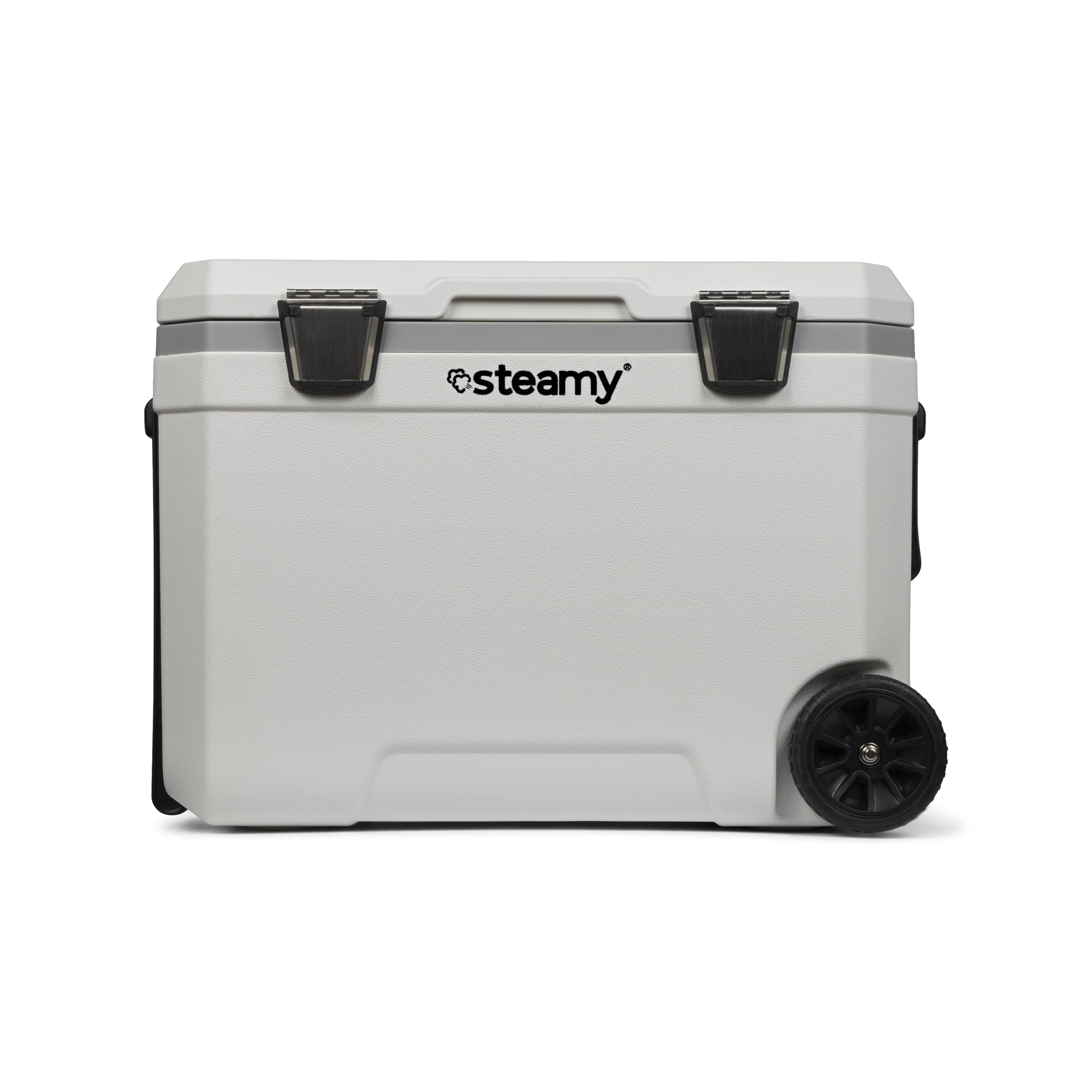Steamy Marine 45 Roller, Nevera Pasiva con Ruedas, 45 litros, Blanco