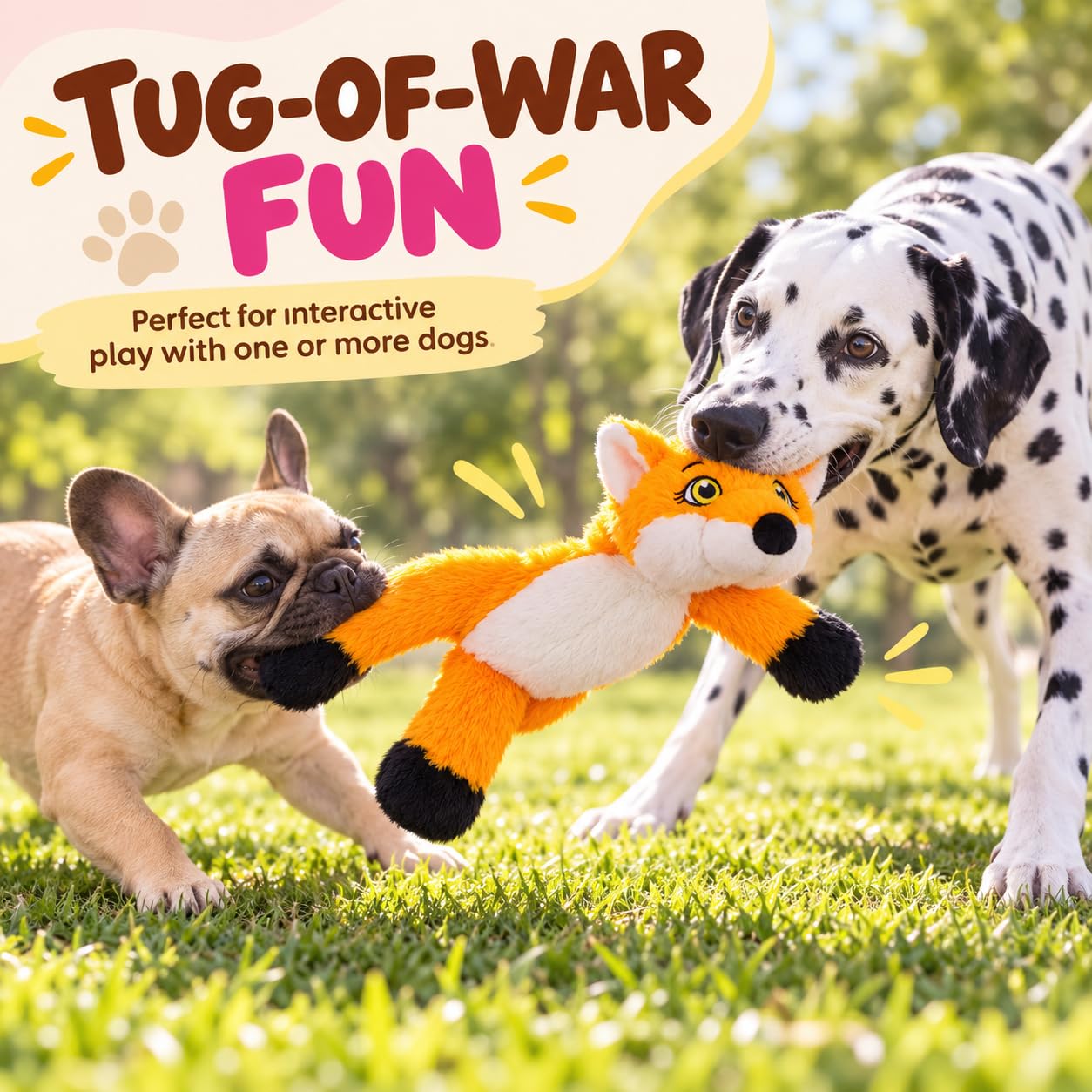 Quietschspielzeug für Hunde, ohne Füllung, mit Knistern und Quietschern, niedliches Tier-Plüsch, um sie beim Tauziehen zu beschäftigen, geeignet für drinnen und draußen, 3 Stück
