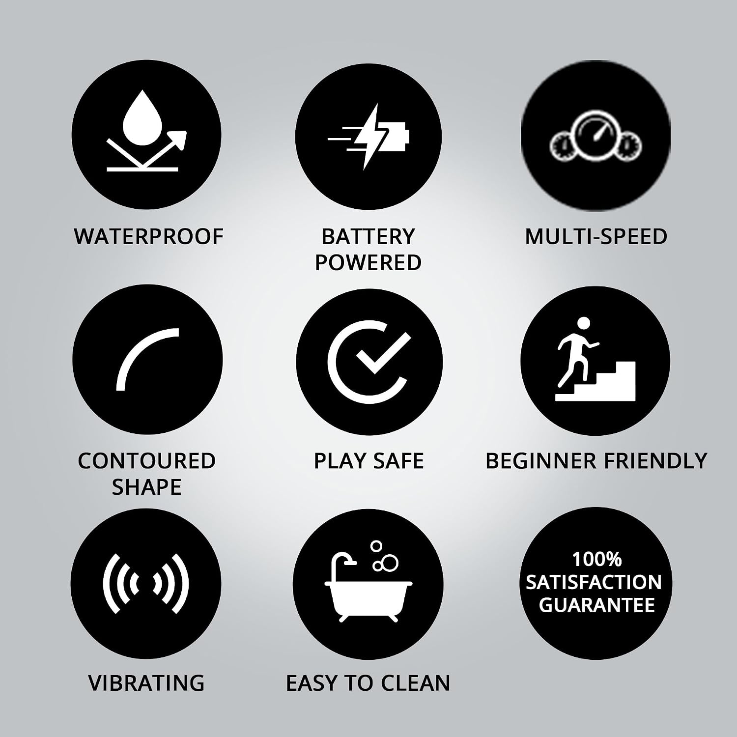 Adam & Eve G GASM Delight G Spot Vibe, Curved Personal Vibrator with Adjustable Vibrations, Targeted G Spot & Prostate Stimulation, Waterproof, 7 Inch, Twist Dial Control, 2 AA Batteries Required