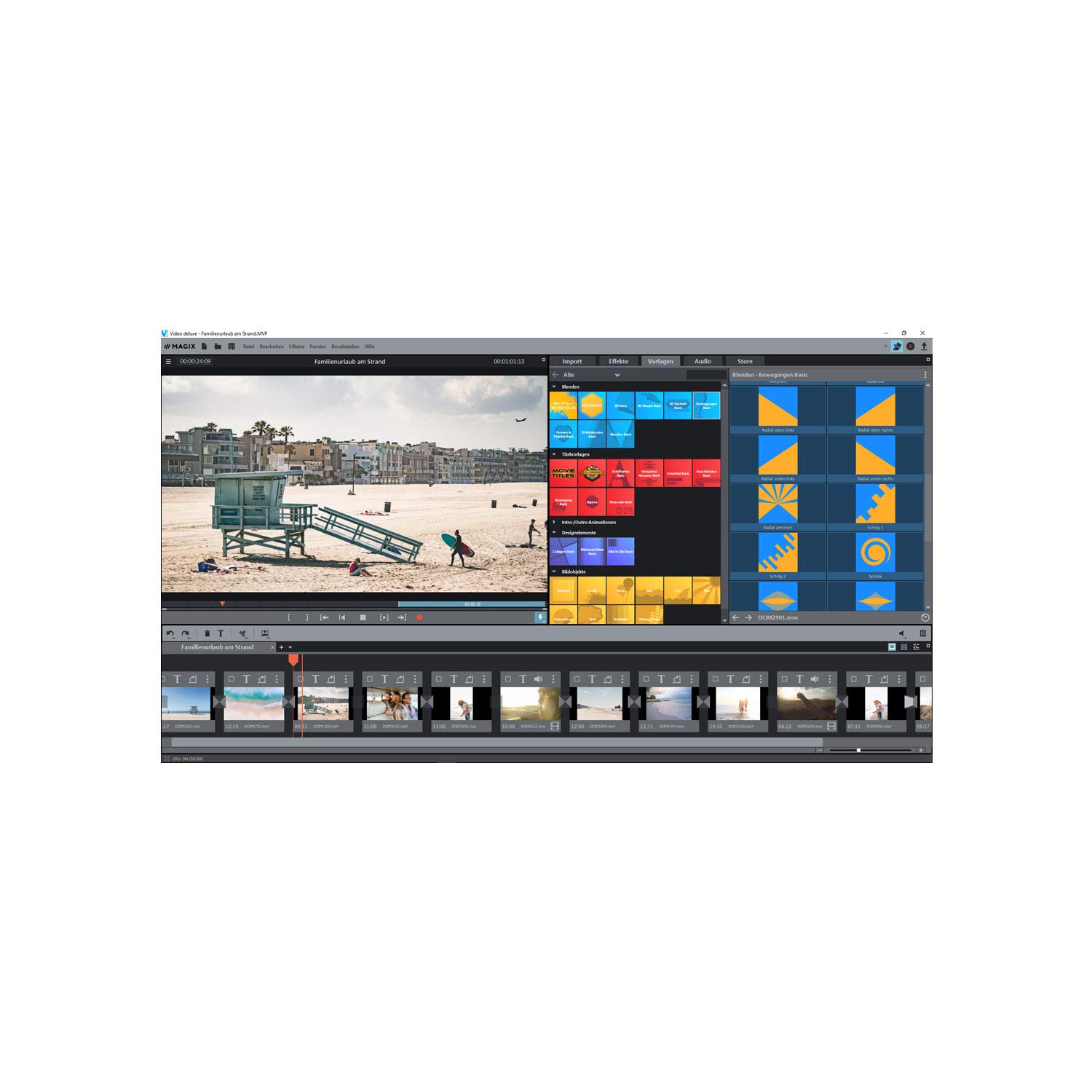 MAGIX Vidéo deluxe 2019 – Création facile de vidéos | Standard | PC | Code d'activation PC - envoi par email