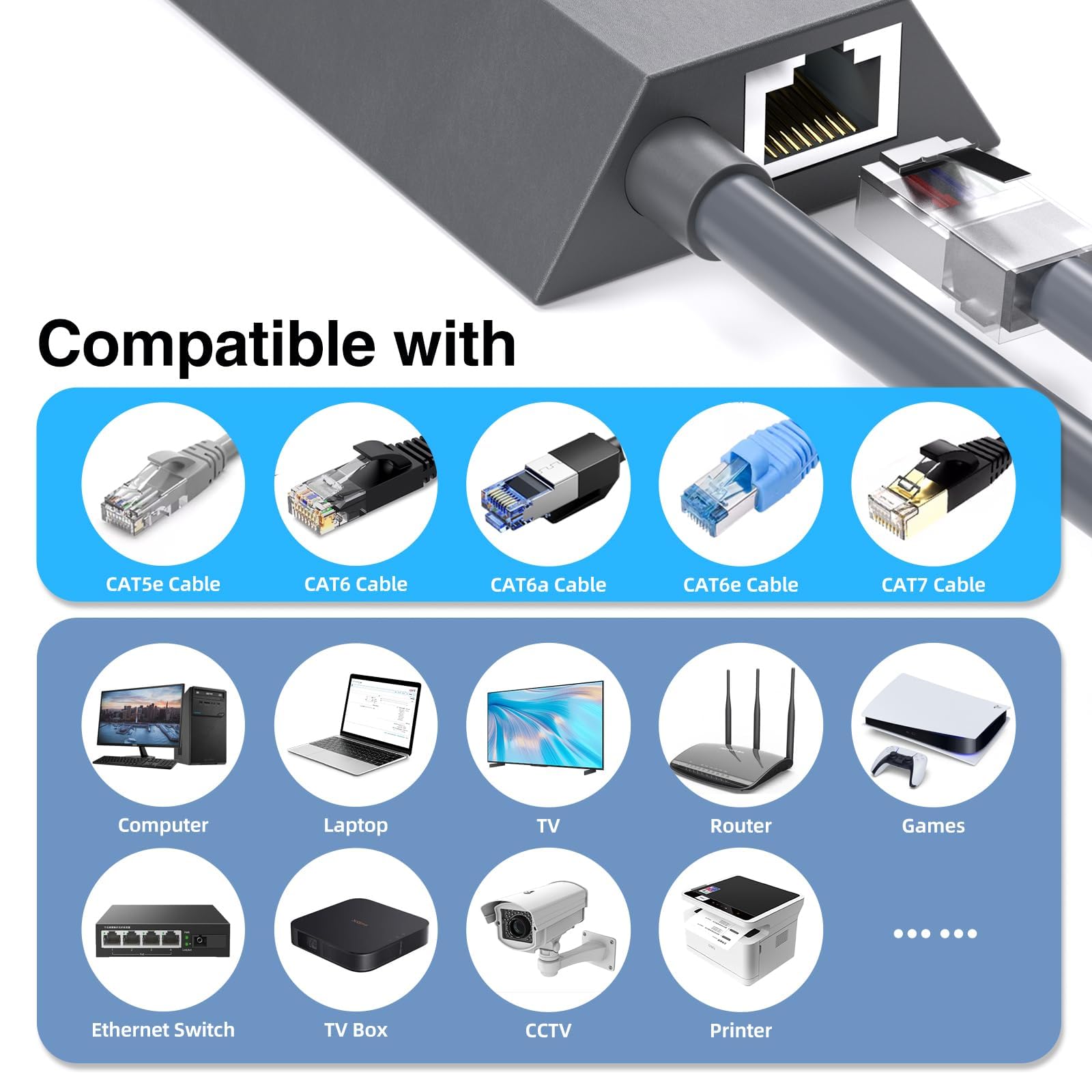 for Star Link Adaptateur Ethernet pour Internet Satellite V2, Connexion Internet Filaire, Adaptateur réseau Extensible vers RJ45, Connexion réseau pour Star-Link actionné Gen 2