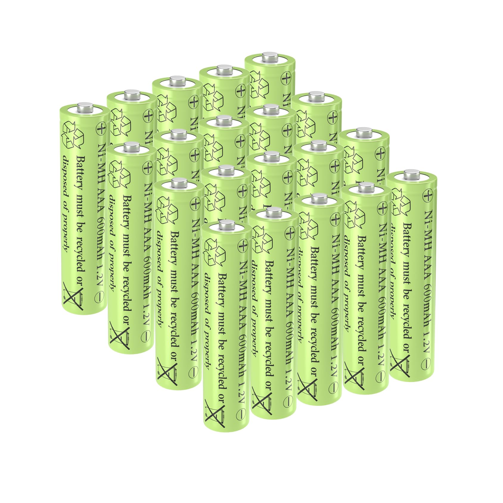 GSUIVEER AAA NiMH 600 mAh 20-Pack
