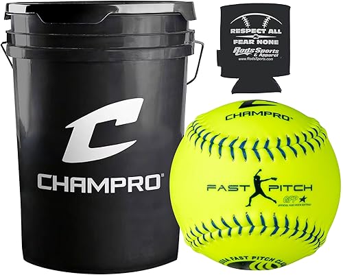 CHAMPRO CSB44 Durahide Cover 12" USSSA Game Softballs in a