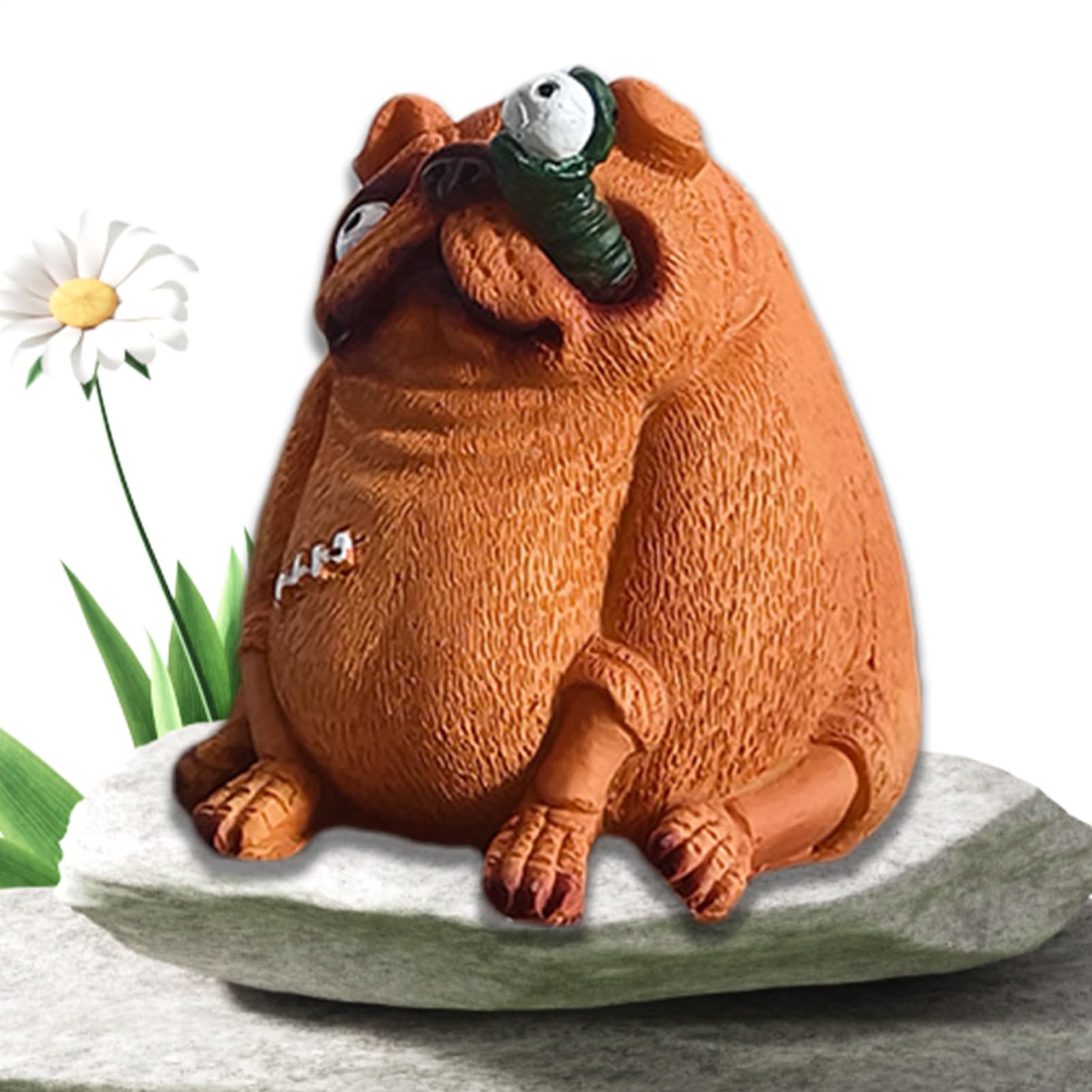 Statues de chien pour l'extérieur résistantes au gel statuette automne durable