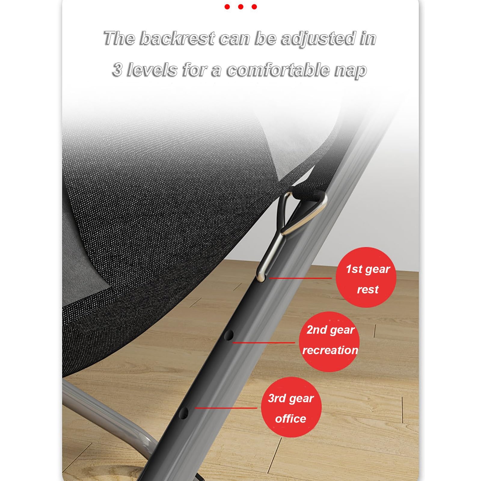 DOSSAE Sofá Perezoso sillón reclinable Tumbona Ajustable Juego de sillas de jardín Plegables de Gravedad Cero Silla Acolchada de Gravedad Cero con reposacabezas Sillones reclinables. (Color : Blauw)