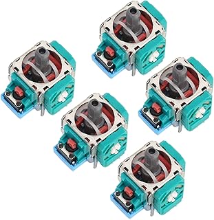 DAUERHAFT 3D Analog Stick Joystick, Easy to Install 3D Joystick Axes Analog Sensor Replacement Module Sensitive 5pcs Professional High Accuracy for Game Controllers