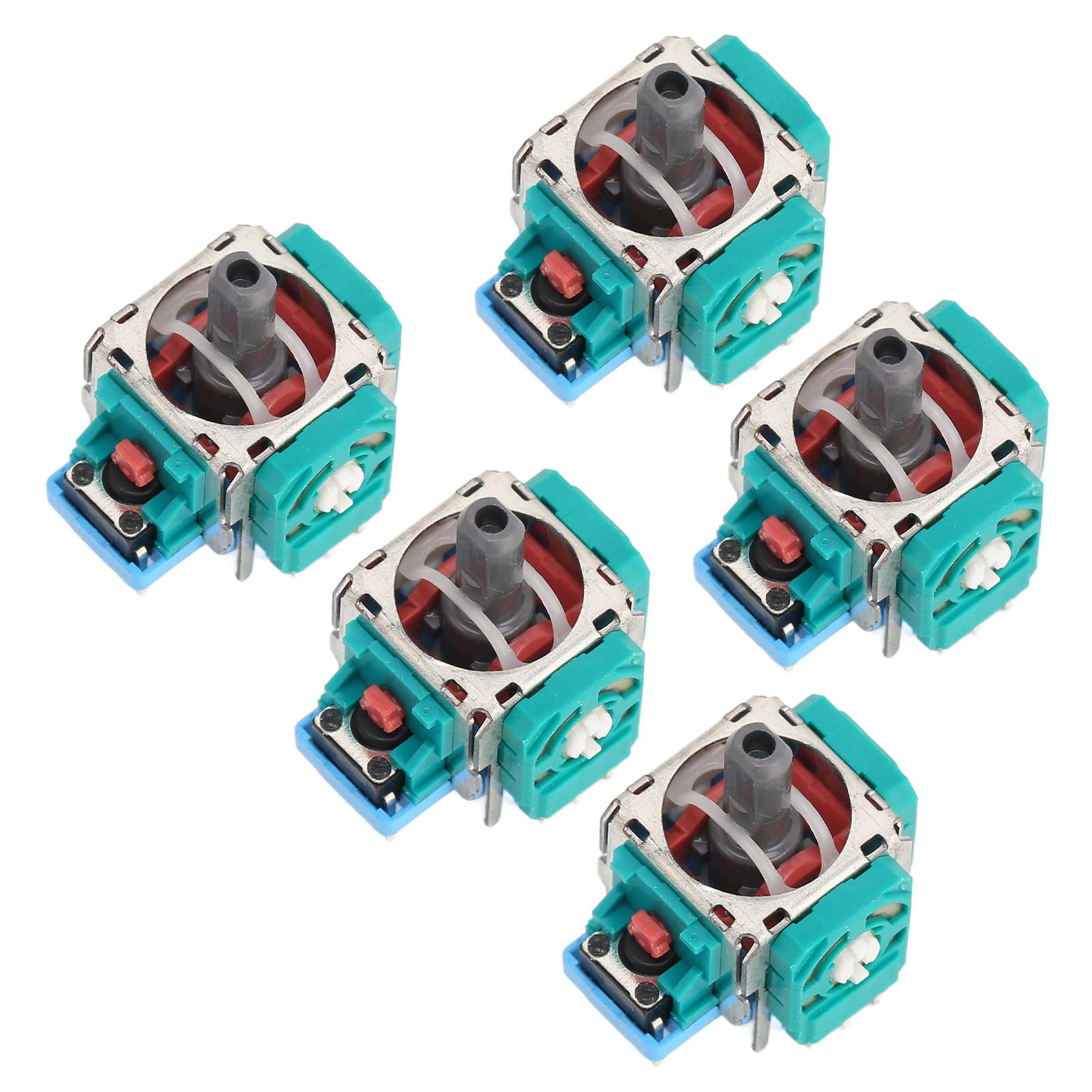 Saluaqui 5pcs 3D Rocker Analog Joystick Sensor Module, Professional Replacement Analog Stick Joystick Parts for Controllers, Wholesale Business